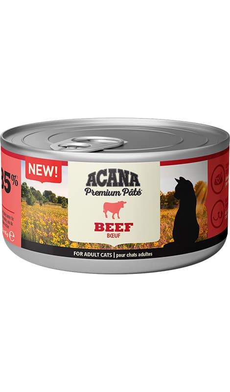 Консервований корм Acana Premium Pate Adult Beef з яловичиною для дорослих котів
