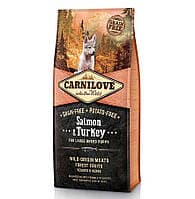 Сухий корм Carnilove Puppy Large Breed Salmon & Turkey беззерновий з лососем та індичкою для цуценят великих порід