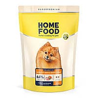 Сухий корм Home Food Mini з індичкою та лососем для шкіри та шерсті малих порід собак