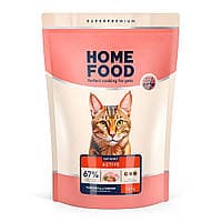 Сухий корм Home Food з куркою та креветкою для активних котів
