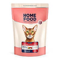 Сухий корм Home Food Grain-free гіпоалергенний з качкою та грушею для котів