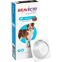 Препарат Bravecto від бліх і кліщів для собак від 20 до 40 кг, 1000 мг