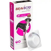 Препарат Bravecto від бліх і кліщів для собак від 40 до 56 кг, 1400 мг