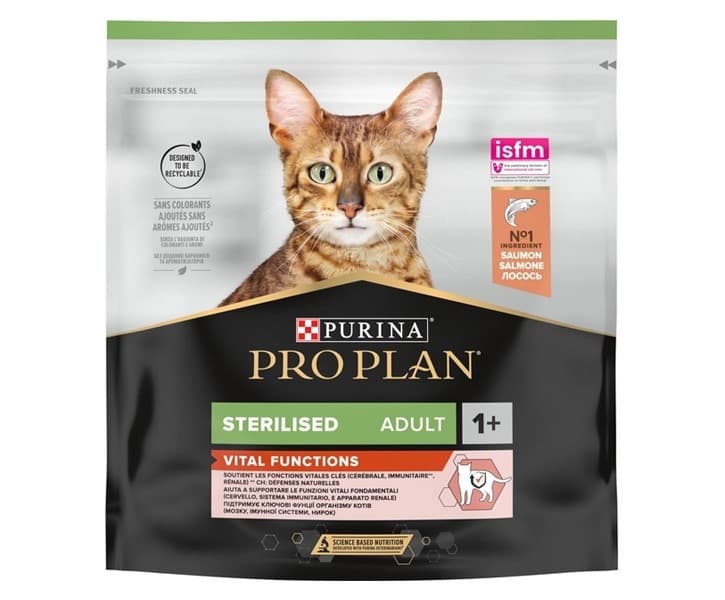 Сухий корм Purina Pro Plan Sterilised Salmon з лососем для стерилізованих котів