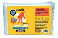 Пелюшки Smartis суперпоглинаючі для цуценят і дорослих собак 60 х 60 см
