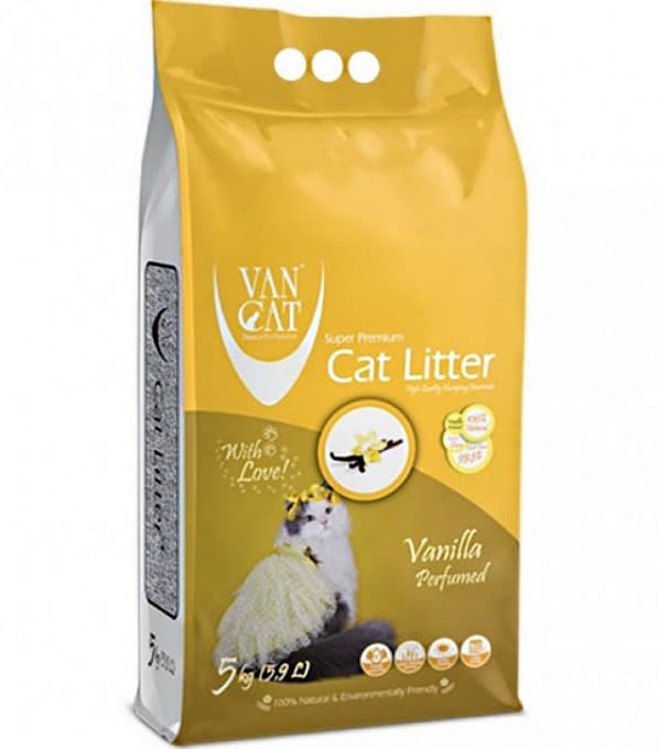 Бентонітовий наповнювач VanCat Vanilla з ароматом ванілі для котів