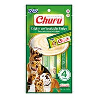 Вершковий мус в стіках, курка з овочами INABA Churu Puree - Chicken with Vegetable Recipe для собак