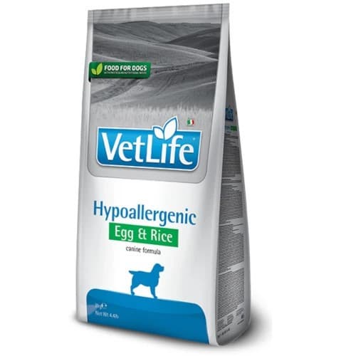 Сухий корм Farmina Vet Life Hypoallergenic Egg & Rice при харчовій алергії для собак
