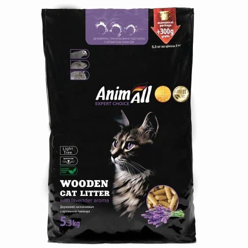 Деревний наповнювач AnimAll з ароматом лаванди