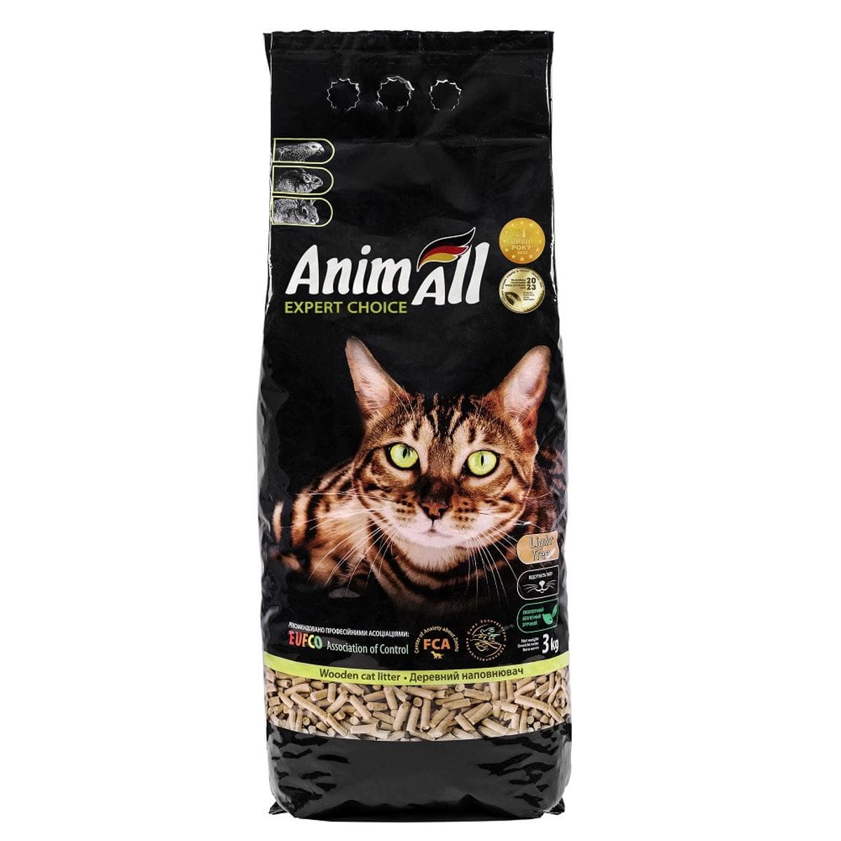 Деревний наповнювач AnimAll для котів