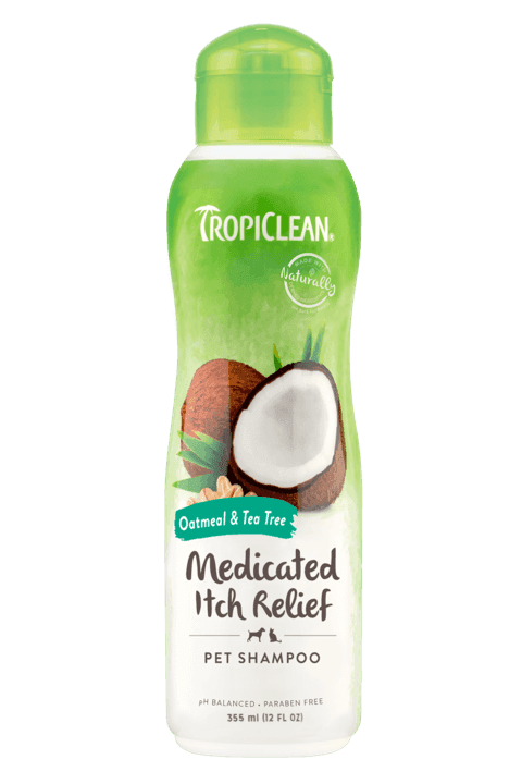 Шампунь TropiClean Oatmeal & Tea Tree "Вівсяний з екстрактом чайного дерева" лікувальний для котів та собак