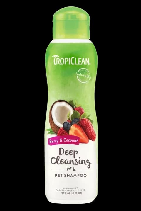 Шампунь TropiClean Berry & Coconut "Ягоди та кокос" глибоке очищення для котів та собак
