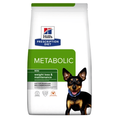 Сухий корм Hill`s Prescription Diet Canine Metabolic Mini дієтичний з куркою для контролю ваги у дорослих собак дрібних порід
