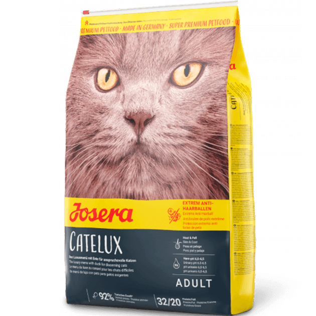 Сухий корм Josera Catelux для виведення шерсті з органів травлення у котів