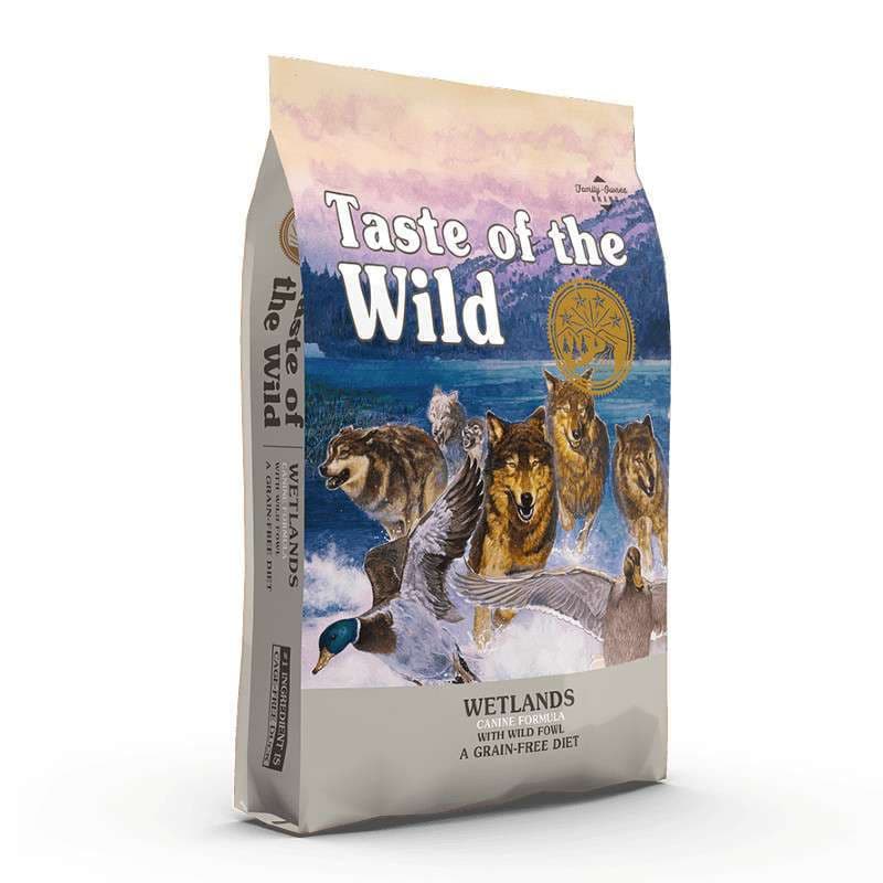Сухий корм Taste of the Wild Wetlands беззерновий з м'ясом качки та запеченої перепілки для активних собак усіх порід