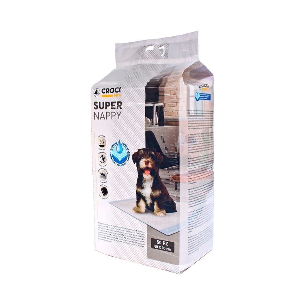 Пелюшки Croci Super Nappy одноразові для собак 60 х 90 см