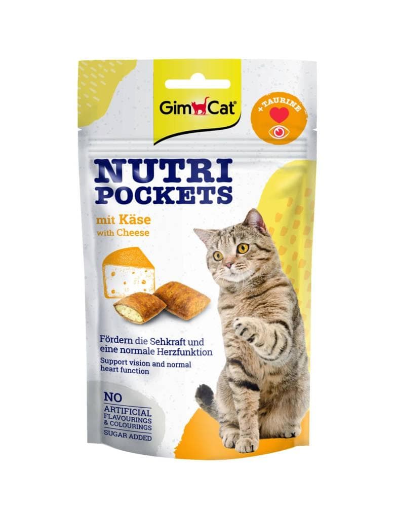 Ласощі GimCat Nutri Pockets Cheese подушечки з сиром для котів