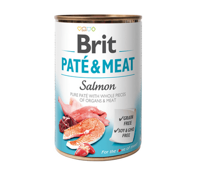 Вологий корм Brit Pate & Meat Salmon консерва з лососем