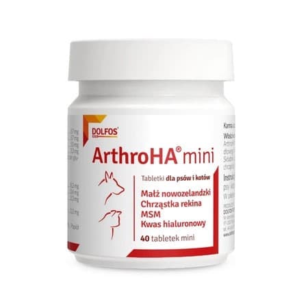Добавка Dolfos ArthroHa Mini для лікування суглобів собак і котів, 40 таблеток
