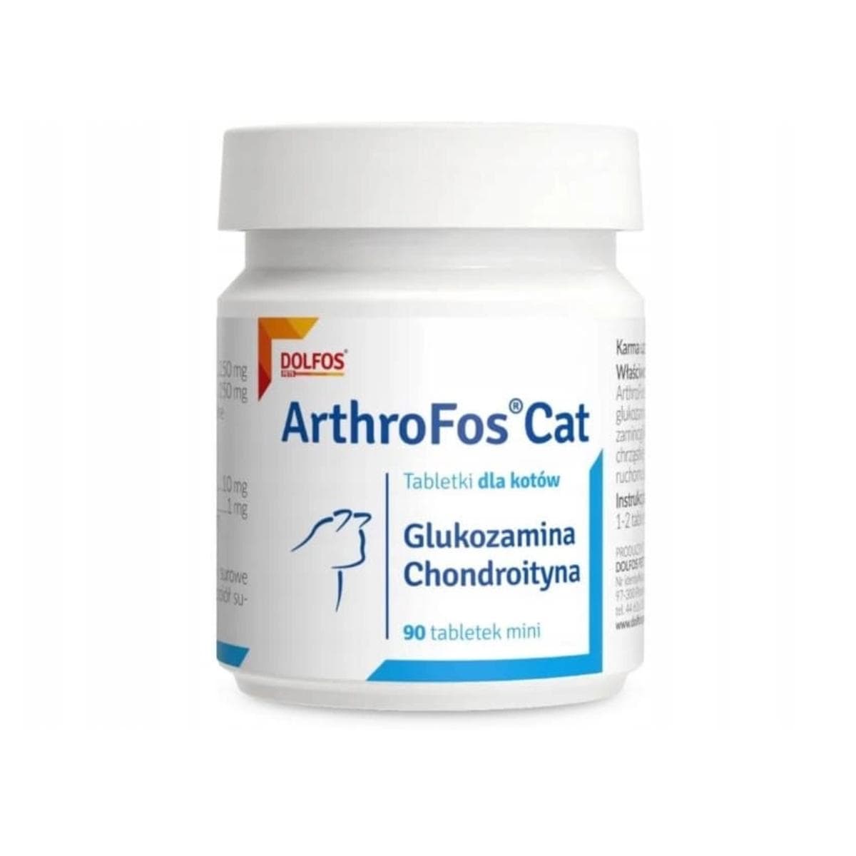 Добавка Dolfos ArthroFos Mini Cat хондропротектор для котів, 90 таблеток