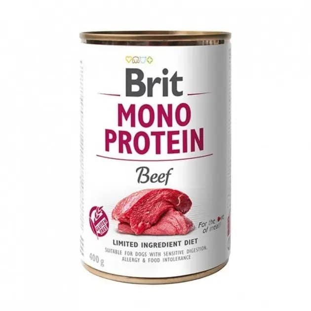 Вологий корм Brit Mono Protein Beef консерва з яловичиною для собак