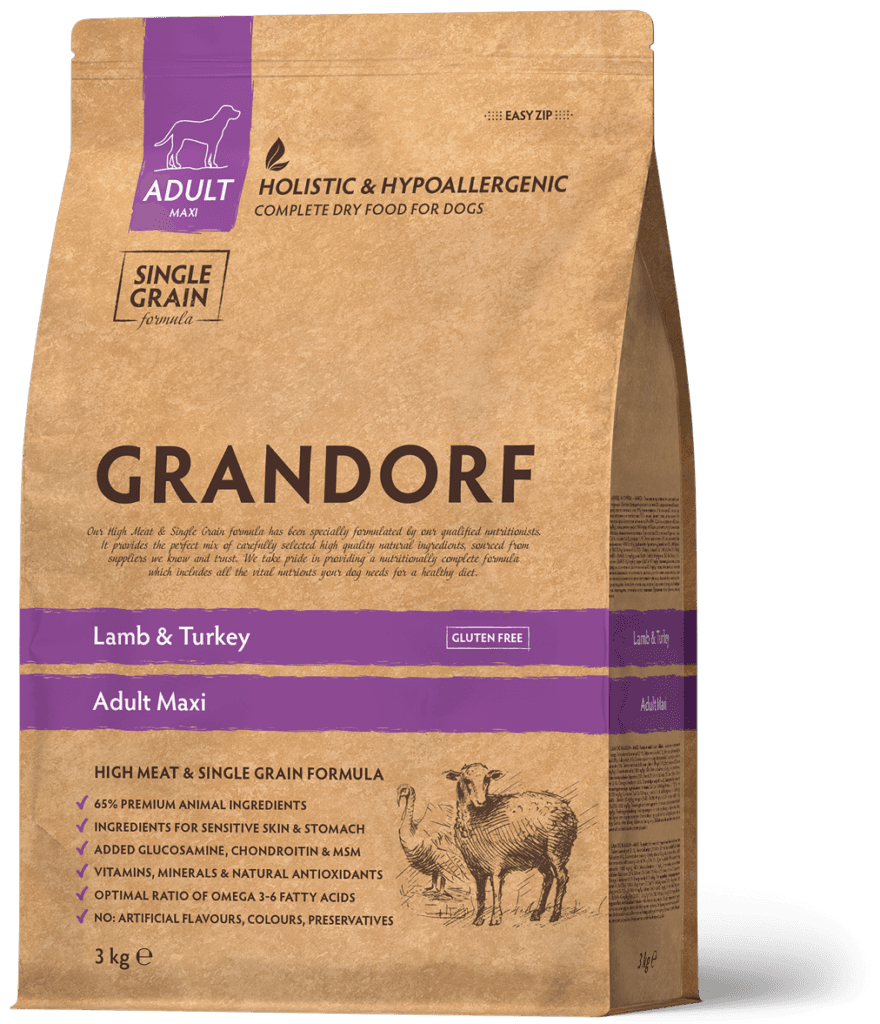 Сухий корм Grandorf Lamb & Turkey Adult Maxi Breeds з ягням та індичкою для собак великих порід