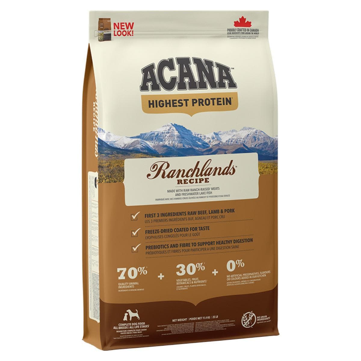 Сухий корм Acana Ranchlands Recipe для собак всіх порід та стадій життя