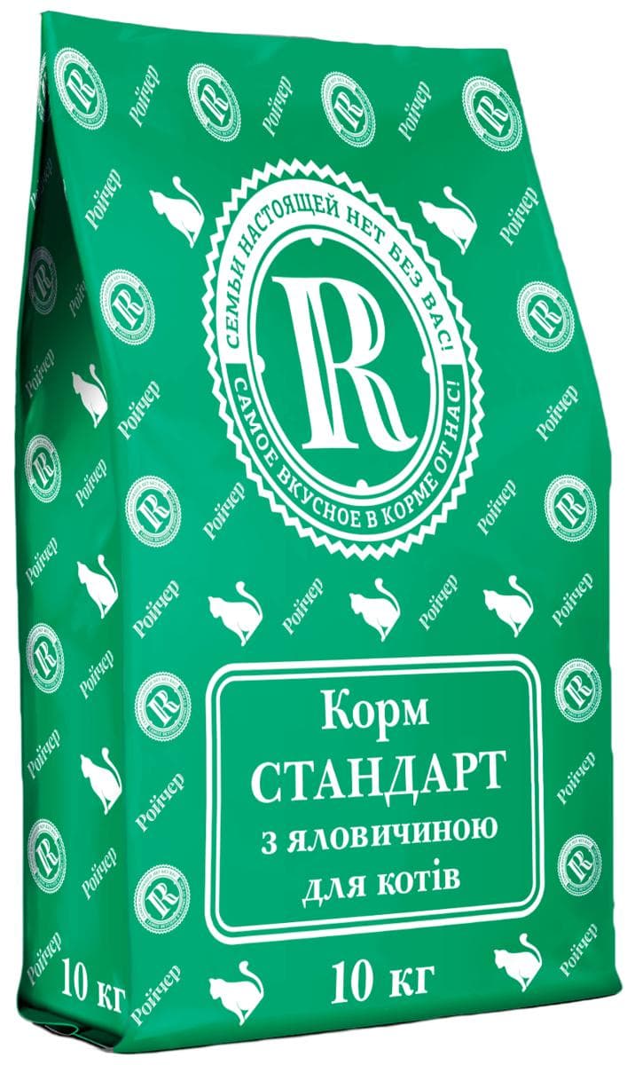 Сухий корм Ройчер Стандарт з яловичиною для котів