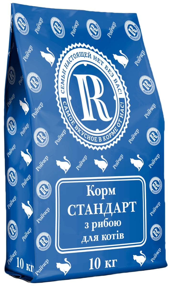 Сухий корм Ройчер Стандарт з рибою для котів