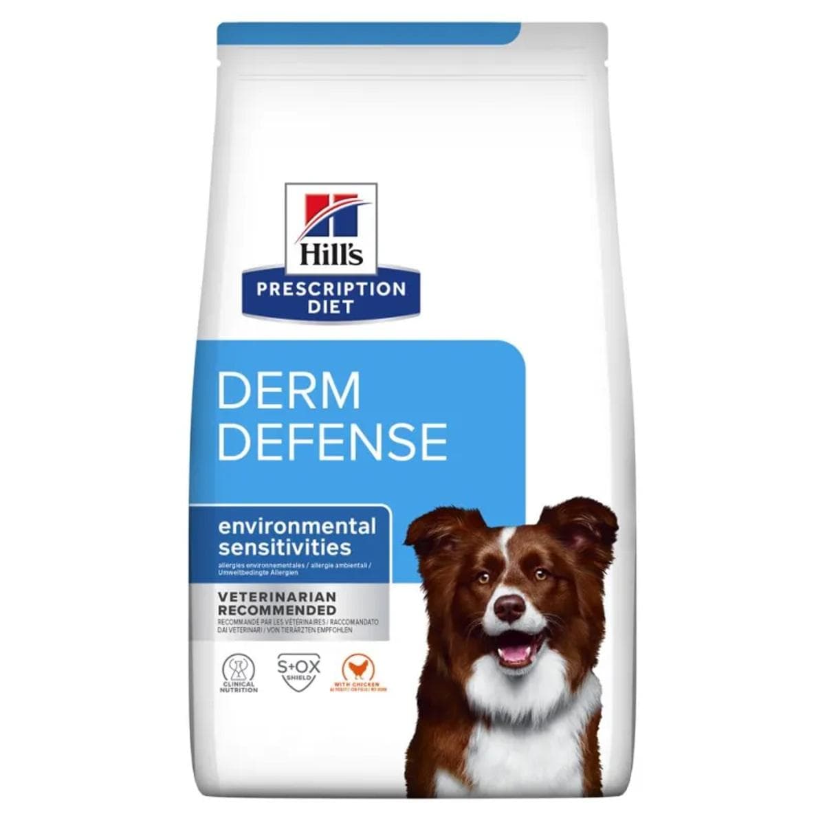 Сухий корм Hill's Prescription Diet Derm Defense Chicken лікувальний при дерматитах та втраті шерсті для собак