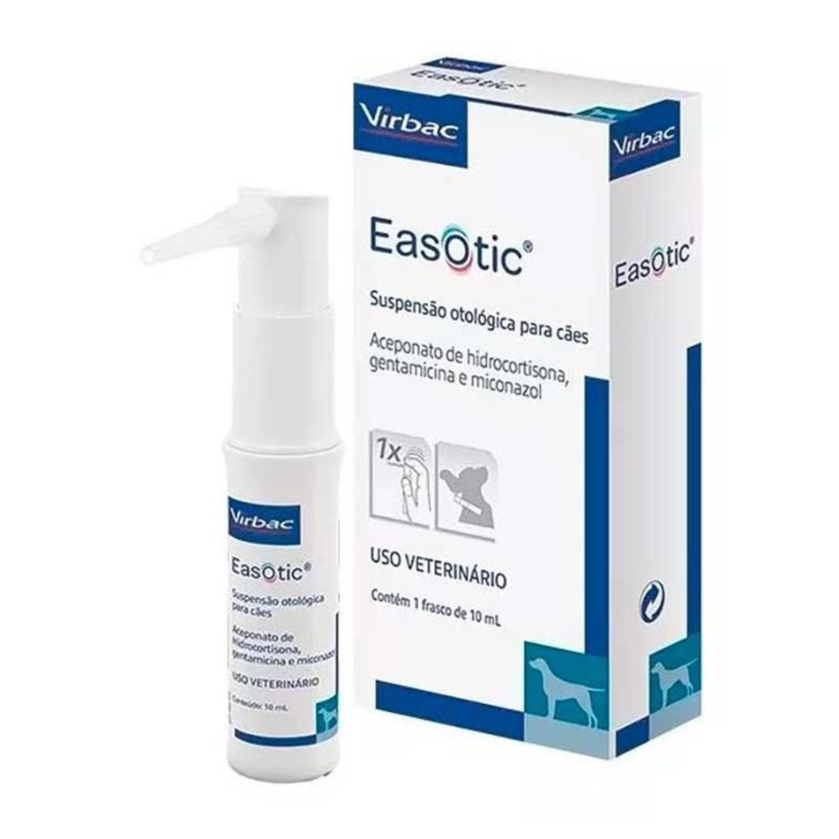 Краплі Virbac Easotic Ізотік проти отиту для вух собаки