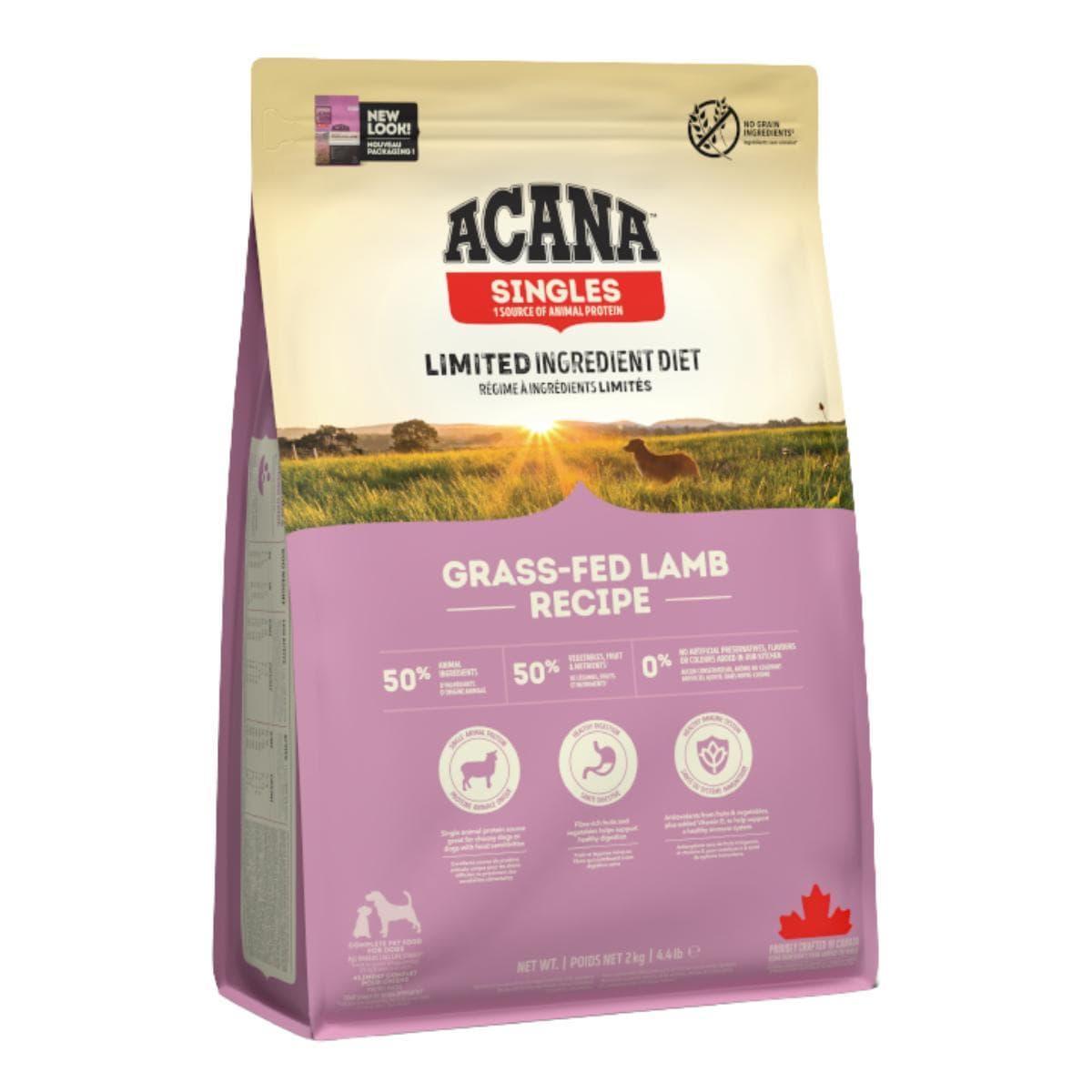 УЦІНКА Сухий корм Acana Grass Fed Lamb ягня і яблуко для собак