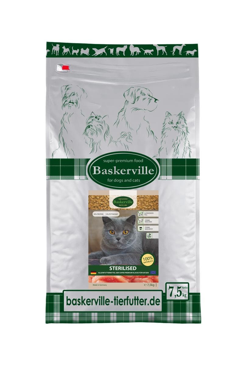 Сухий корм Baskerville Super Premium для стерилізованих котів