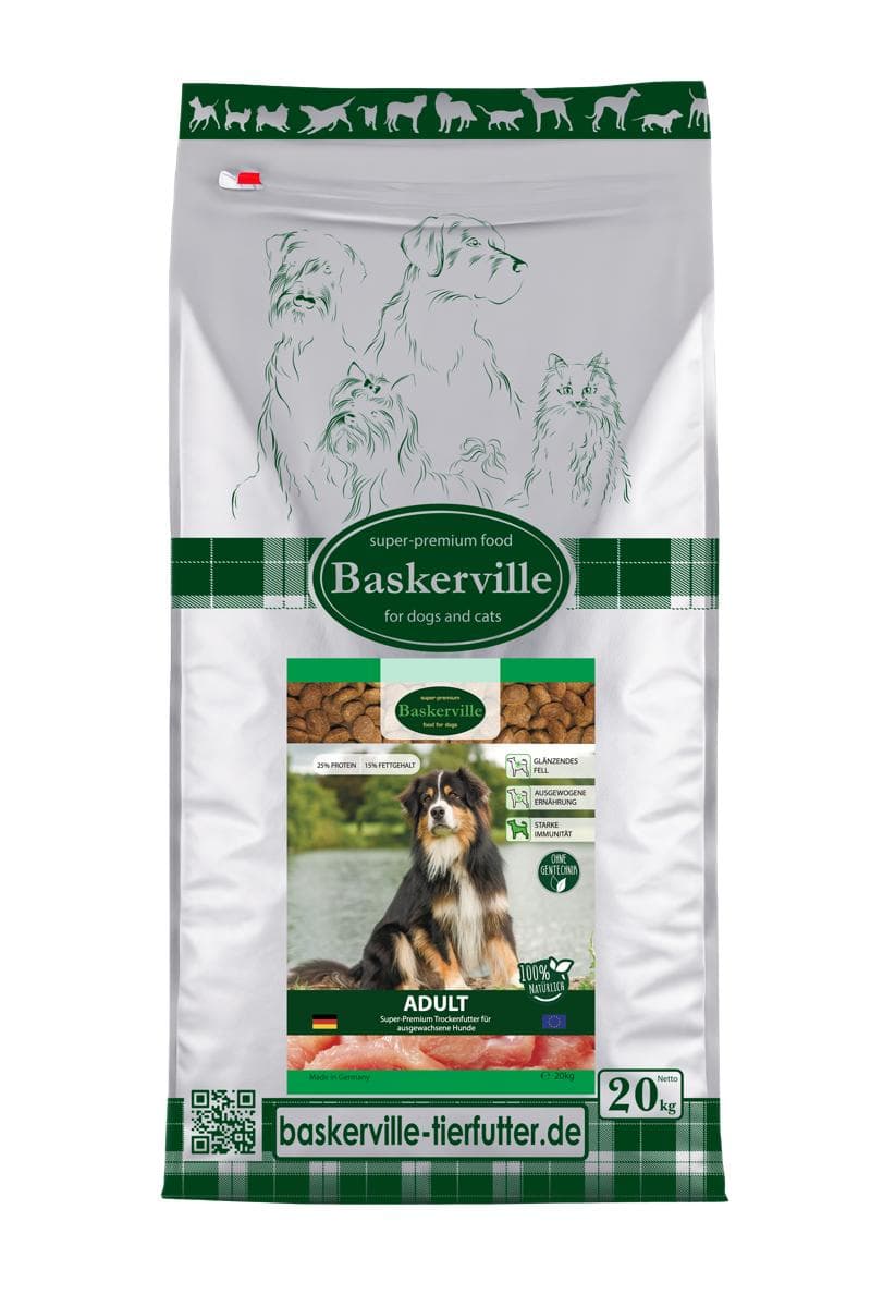 Сухий корм Baskerville Super Premium для дорослих собак