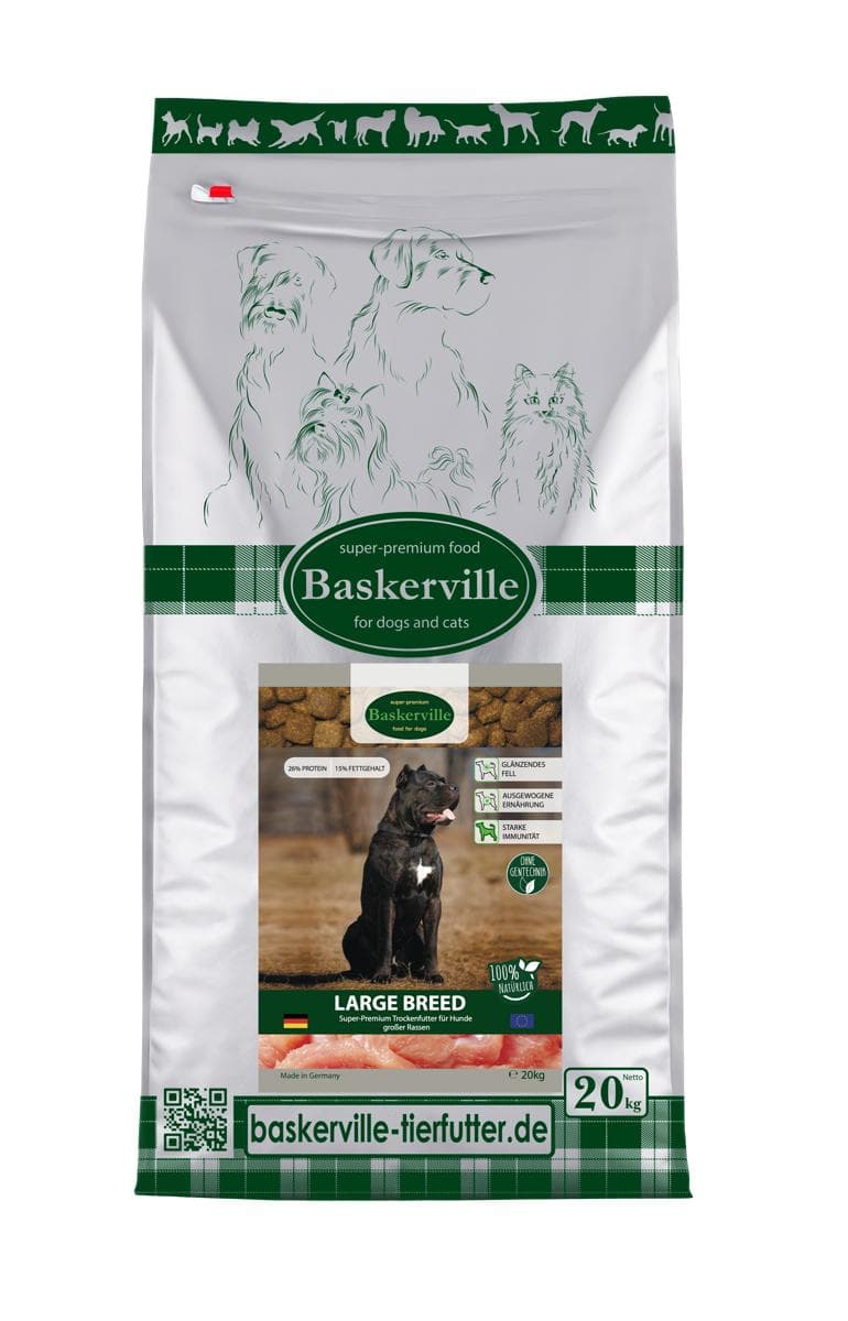 Сухий корм Baskerville Super Premium для собак великих порід