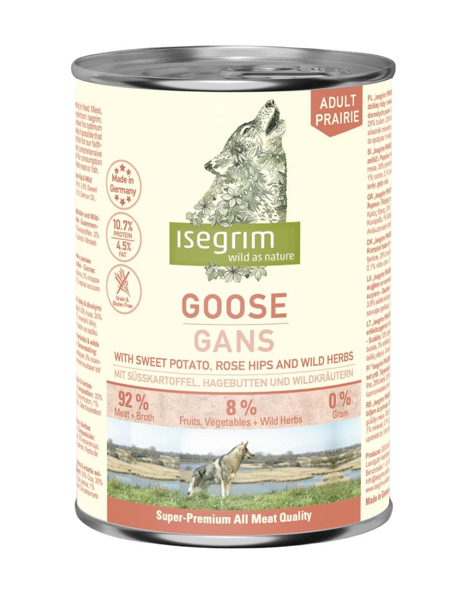 Вологий корм ISEGRIM Super Premium з гускою для собак