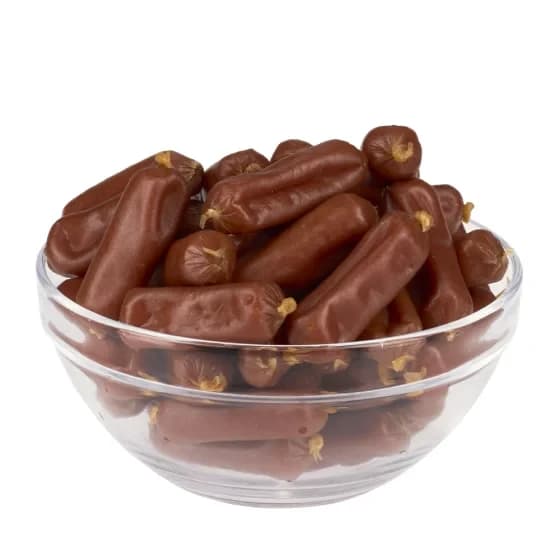 Ласощі AnimAll PLATINUM Organic міні ковбаски з куркою для собак