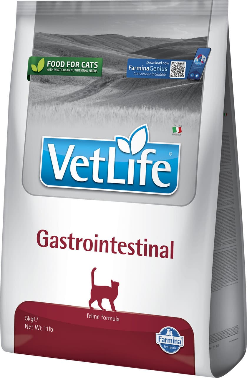 Сухий корм Farmina Cat Vet Life Gastrointestinal при захворюванні ШКТ для котів