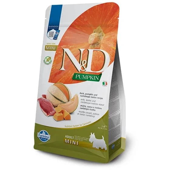 Сухий корм Farmina N&D Grain Free PUMPKIN DUCK & MELON ADULT MINI з качкою для дрібних собак