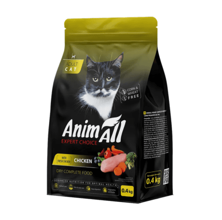 Сухий корм AnimAll Супер Преміум з куркою для дорослих котів