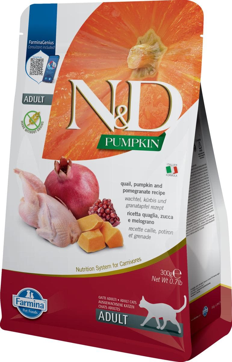 Сухий корм Farmina N&D Grain Free PUMPKIN QUAIL & POMEGRANATE ADULT з перепілкою для котів