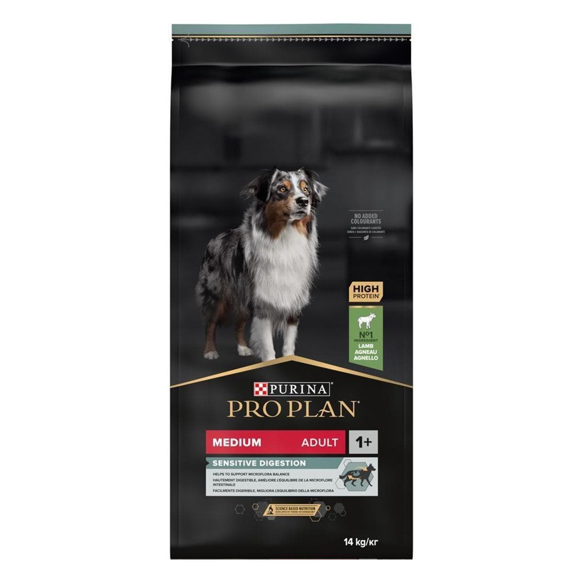 Сухий корм Purina Pro Plan Medium Sensitive з ягням для середніх порід собак