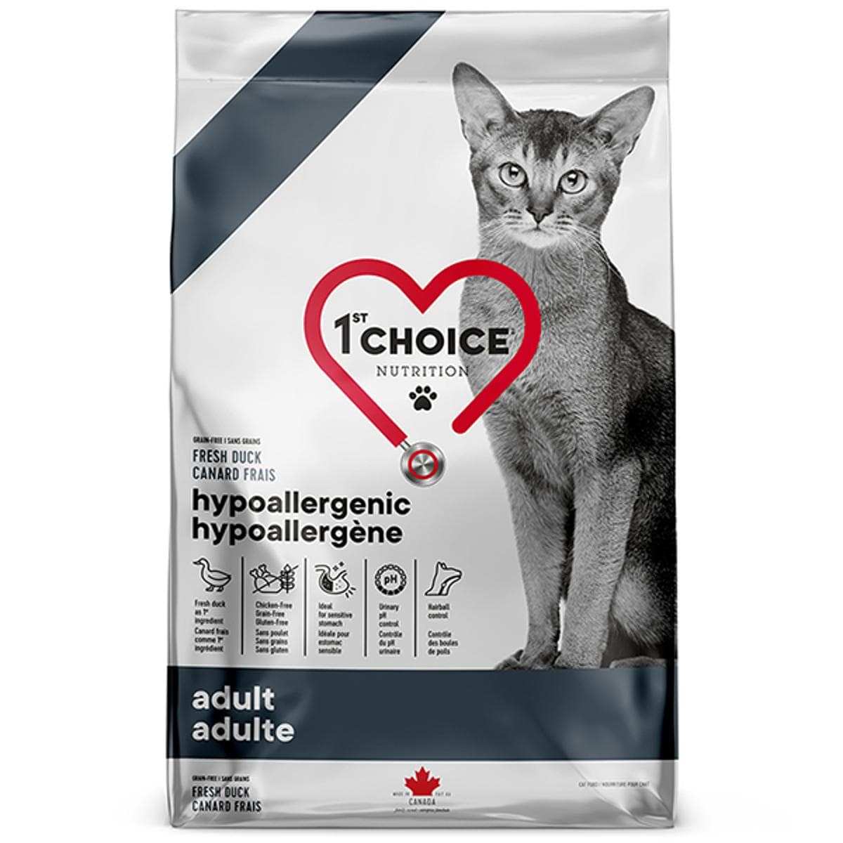 Сухий корм 1st Choice Hypoallergenic дієтичний беззерновий з качкою для котів