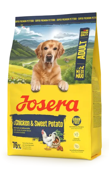 Сухий корм Josera Chicken & Sweet Potato без зернових для середніх і великих собак