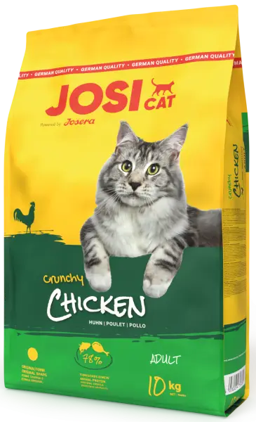 Сухий корм JosiCat Crunchy Chicken з мʼясом птиці для котів