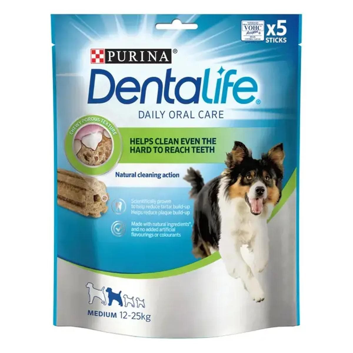 Ласощі Purina Dentalife для здоровʼя зубів середніх порід собак