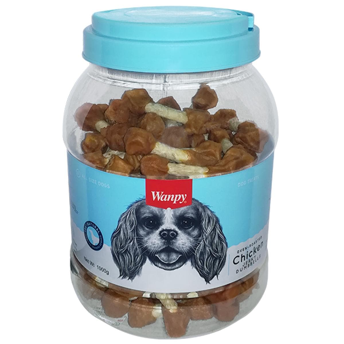 Ласощі Wanpy Jerky Dumbells з вʼяленою куркою гантельки для собак