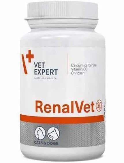 Добавка VetExpert RenalVet при хронічній нирковій недостатності для собак і котів, 60 капсул