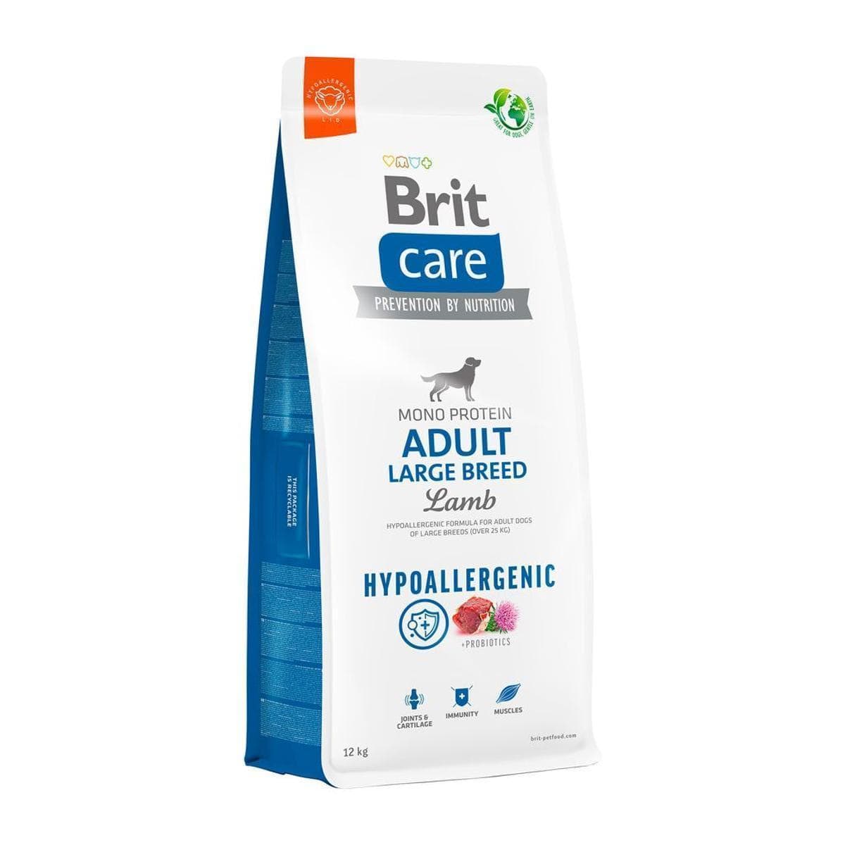 Сухий корм Brit Care Dog Hypoallergenic Adult Large Breed гіпоалергенний корм з ягням для собак великих порід