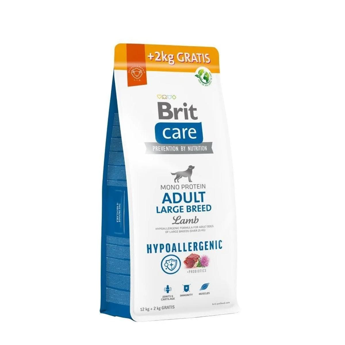 Сухий корм Brit Care Dog Hypoallergenic Adult Large Breed гіпоалергенний корм з ягням для собак великих порід